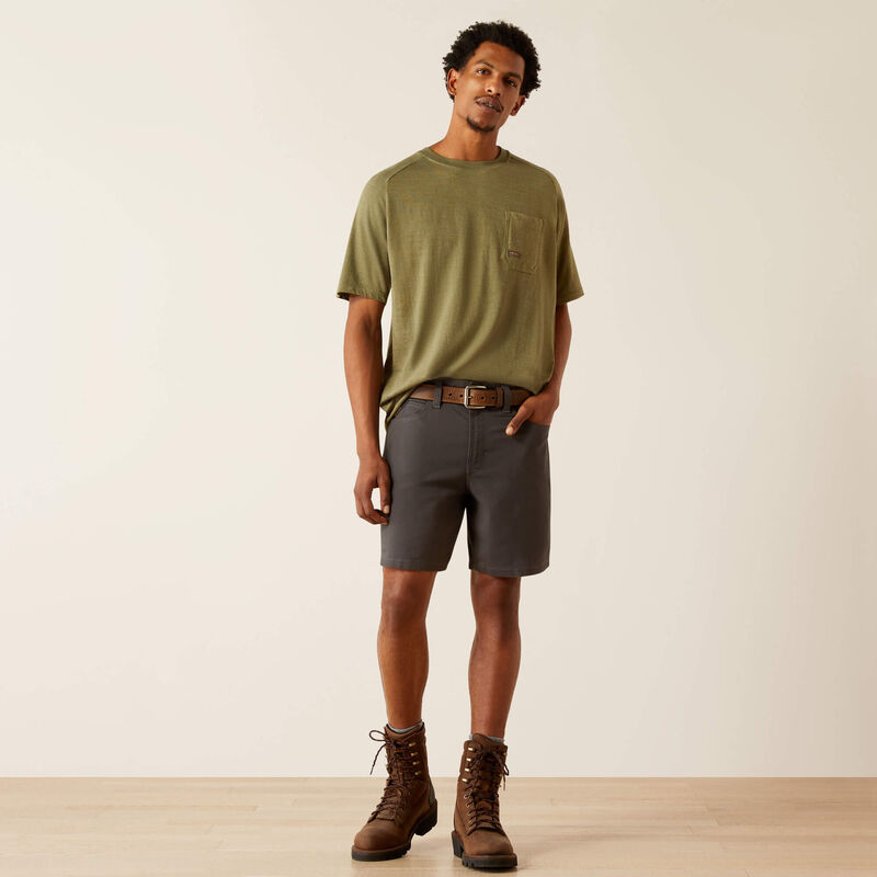 Men's Ariat Rebar Grey DuraStretch Made Tough 8
