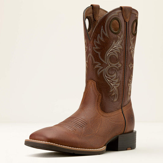 Ariat Aged Tan Sport Rodeo Cowboy Boot