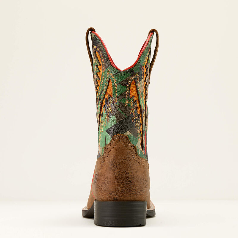 Ariat Youth Quickdraw VentTEK Western Boot - Toasty Tan / Brushed Camo