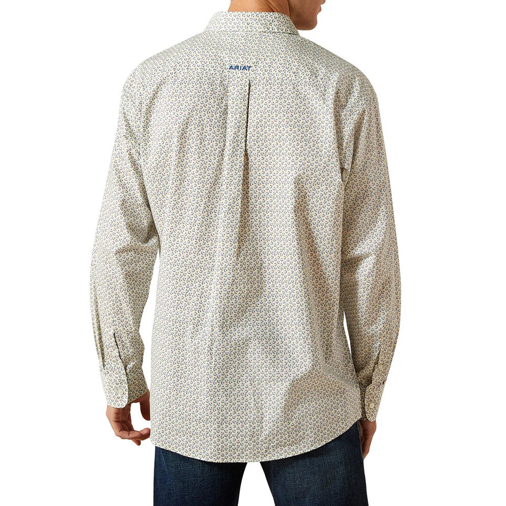 Ariat Men's Stevy Classic Fit Cream Button Down Shirt