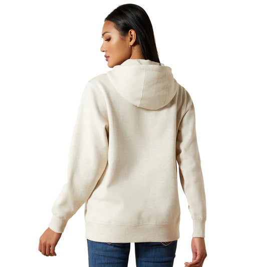 Ariat 2.0 Oatmeal Heather Logo Hoodie