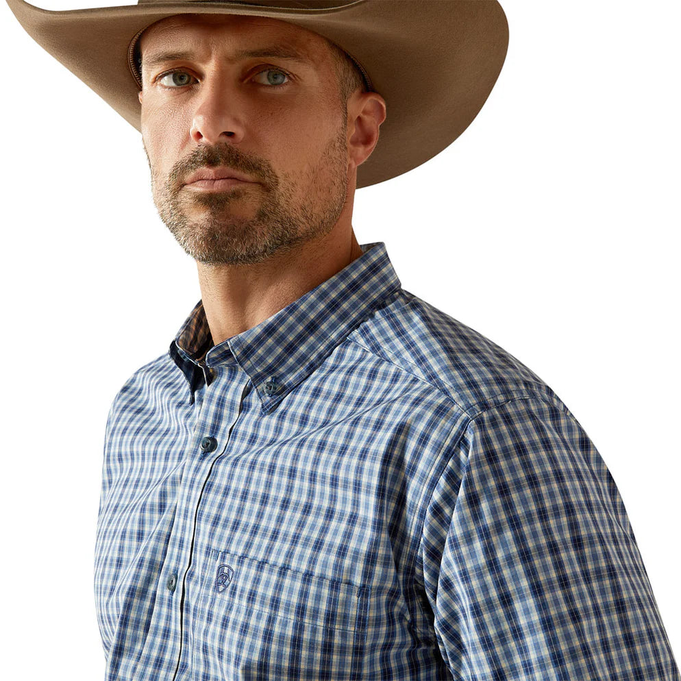 Ariat Men's Blue Pro Series Stephen Long Sleeve Shirt