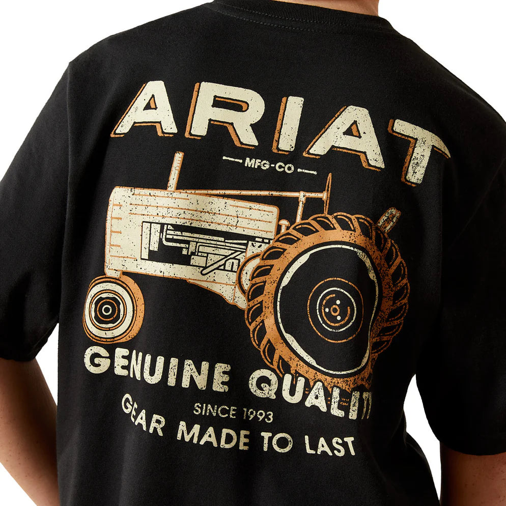 Ariat Boy's Black Gramps Tractor Tee