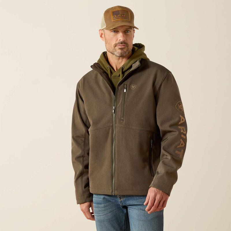 Ariat Men's Earth Green Logo Softshell Jacket