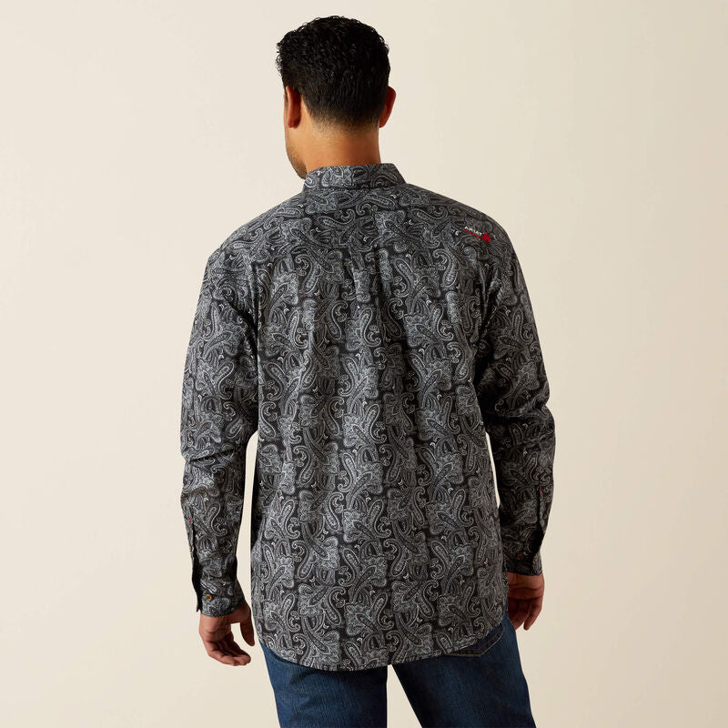 Ariat Men's Black FR Bogart Classic Fit Work Shirt