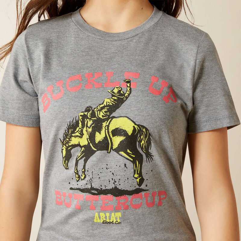 Ariat Girls Ice Berg Buck Up Tee