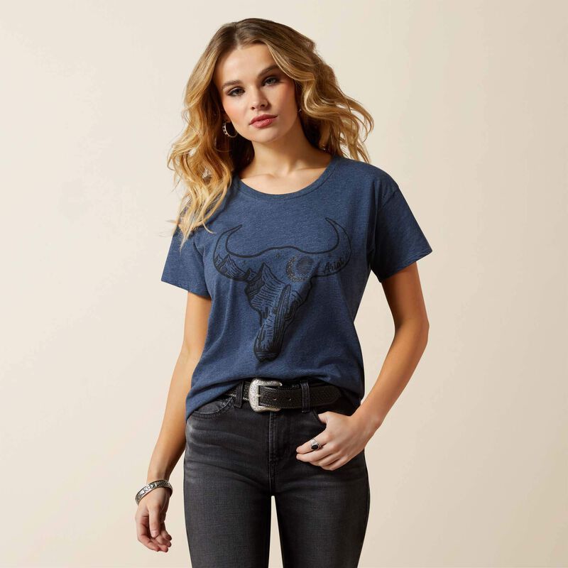Ariat Bull Night Sky Navy Tee