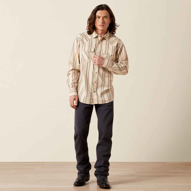 Ariat Men's Off White Hines Retro Fit Shirt