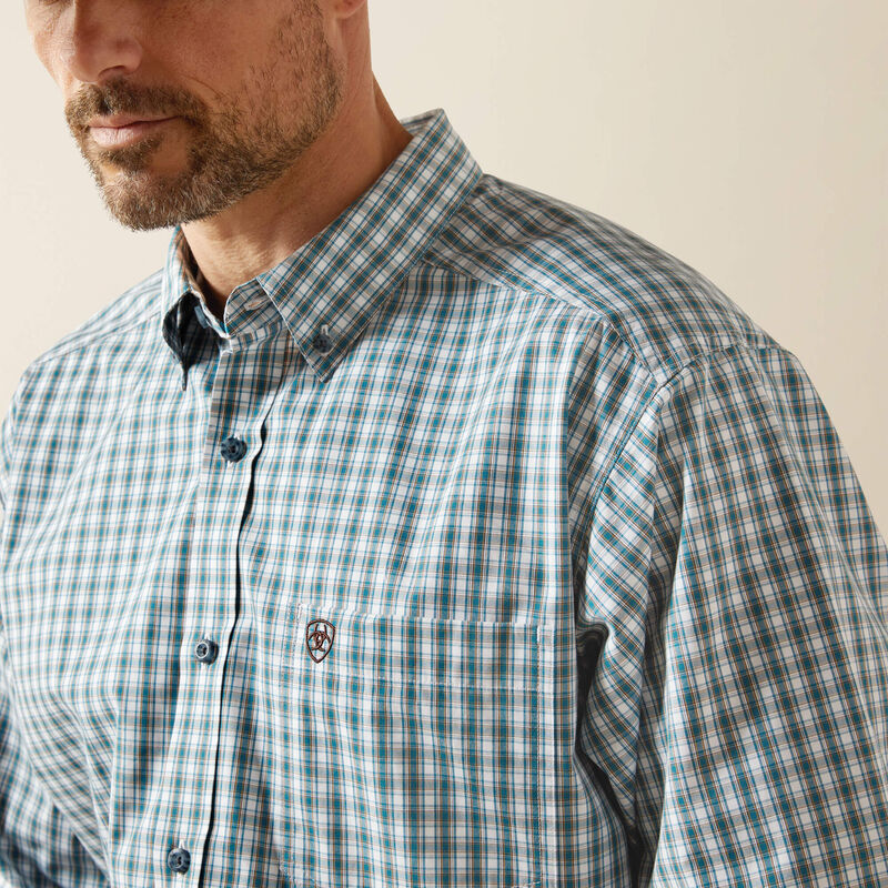 Ariat Men's Dark Teal Pro Series Townes Classic Fit Shirt