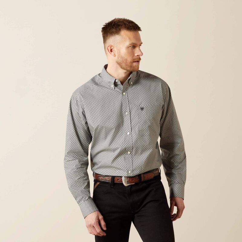 Ariat Men's Grey Tristan Classic Fit Shirt