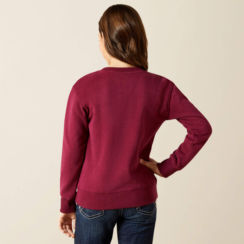 Ariat Girl's Heather Emblem Sweatshirt