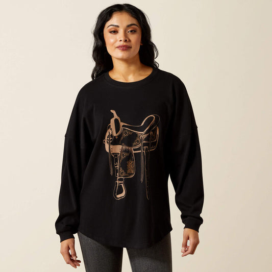 Ariat Canvas Oversized Black Tee