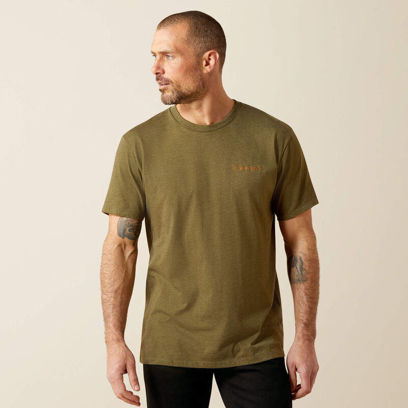 Ariat Men's Military Heather Ropers Seal Tee