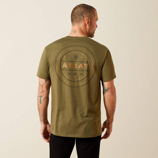 Ariat Men's Military Heather Ropers Seal Tee