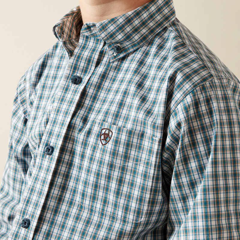 Ariat Boys Dark Teal Pro Series Townes Classic Fit Shirt