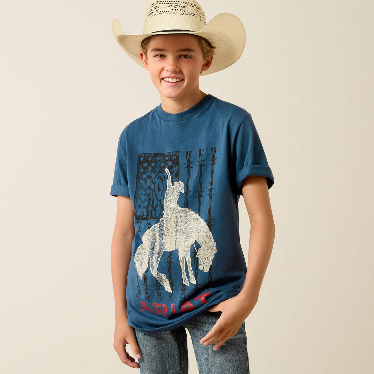 Ariat Boys Key Largo Flag Bronco Tee – Dales Clothing Inc