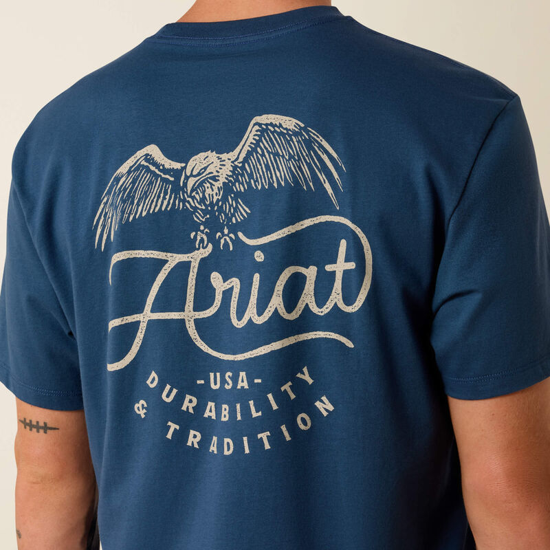 Ariat Mens Drop Down Eagle Classic Fit T-Shirt | Key Largo