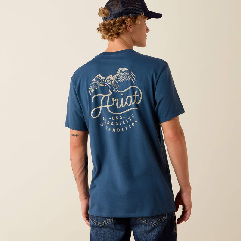 Ariat Mens Drop Down Eagle Classic Fit T-Shirt | Key Largo