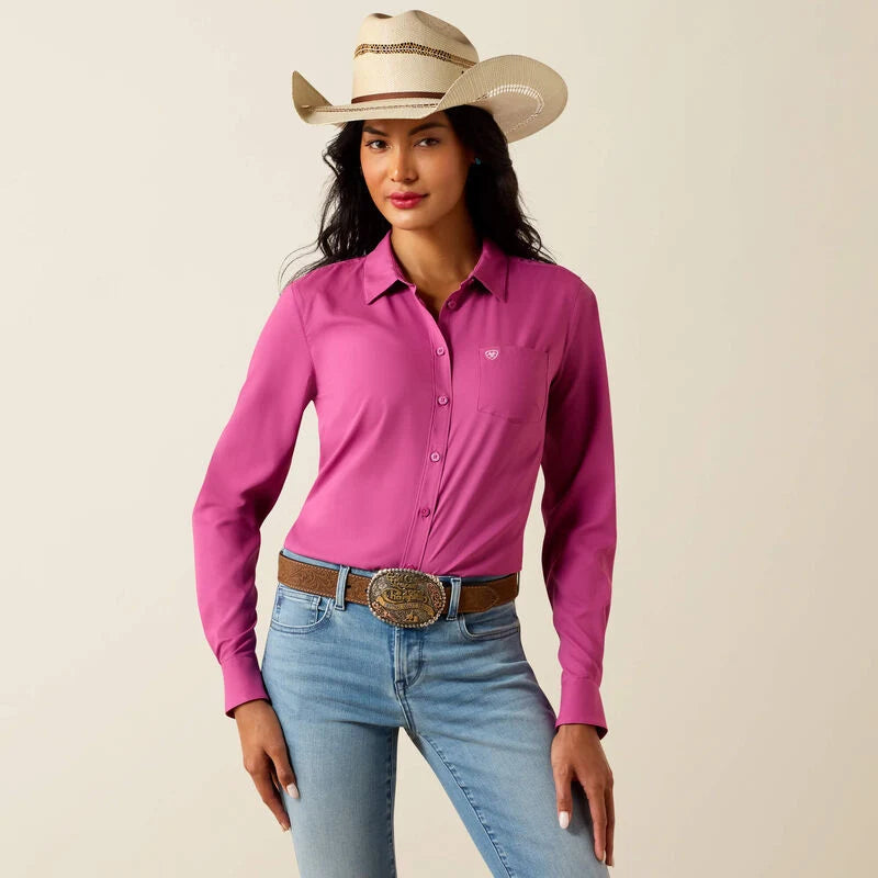 Ariat Womens Kirby Pro Long Sleeve Shirt | Rose