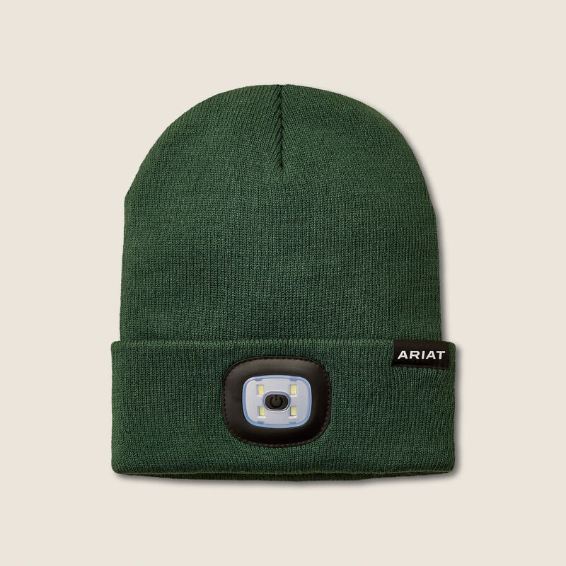 Ariat Dark Green Rebar Headlight Beanie