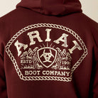 Ariat Men's Roped Out Desert Badge Hoodie | Bitter Chocolate