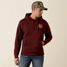 Ariat Men's Roped Out Desert Badge Hoodie | Bitter Chocolate