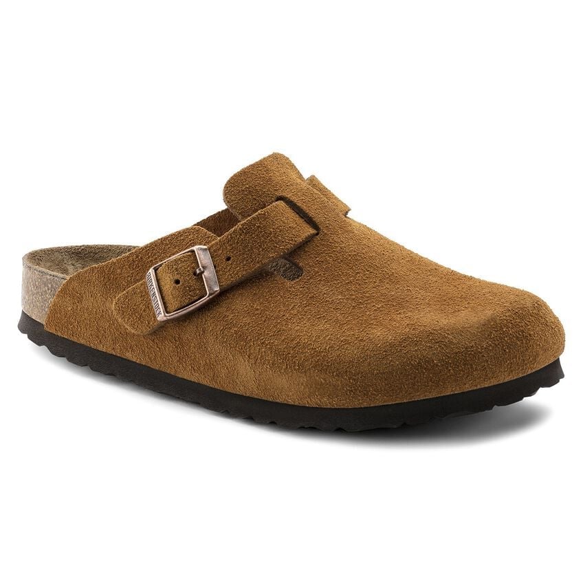 Men's Boston Soft Footbed Suede Leather Shoe- Mink