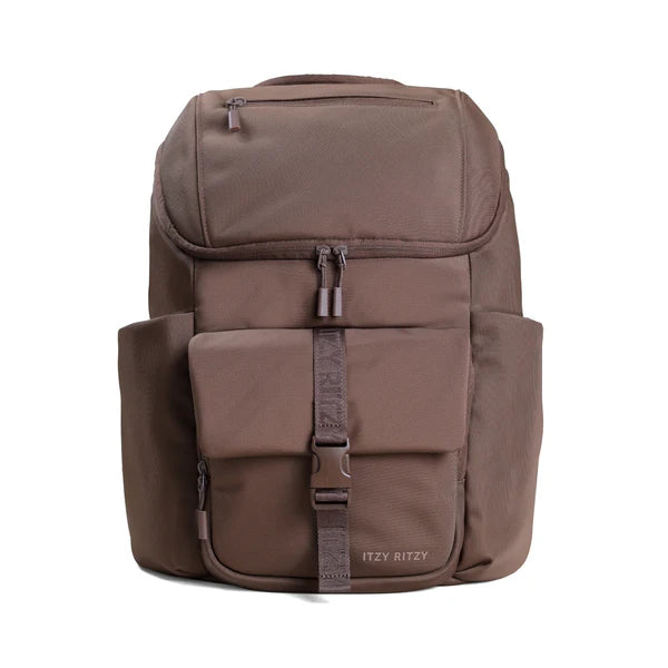 Itzy Ritzy Mocha Belong Bucket Backpack