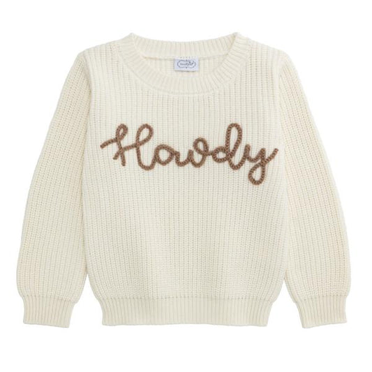Toddler Cream Howdy Sweater