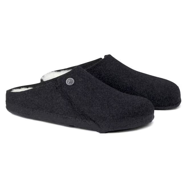 Zermatt Shearling Anthracite Birkenstock Sandal