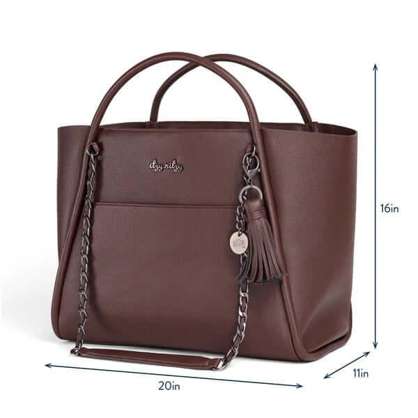 Itzy Ritzy Espresso Boss Tote Diaper Bag
