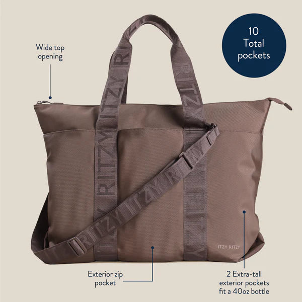 Itzy Ritzy Mocha Belong All-In-Tote