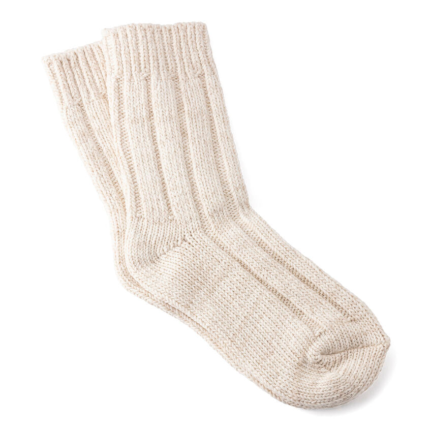 Off White Cotton Twist Women's Socks by Birkenstock