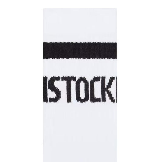 Birkenstock Cotton White & Black Tennis Sock