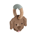 Mud Pie Dog Lab Baby Teether Ring
