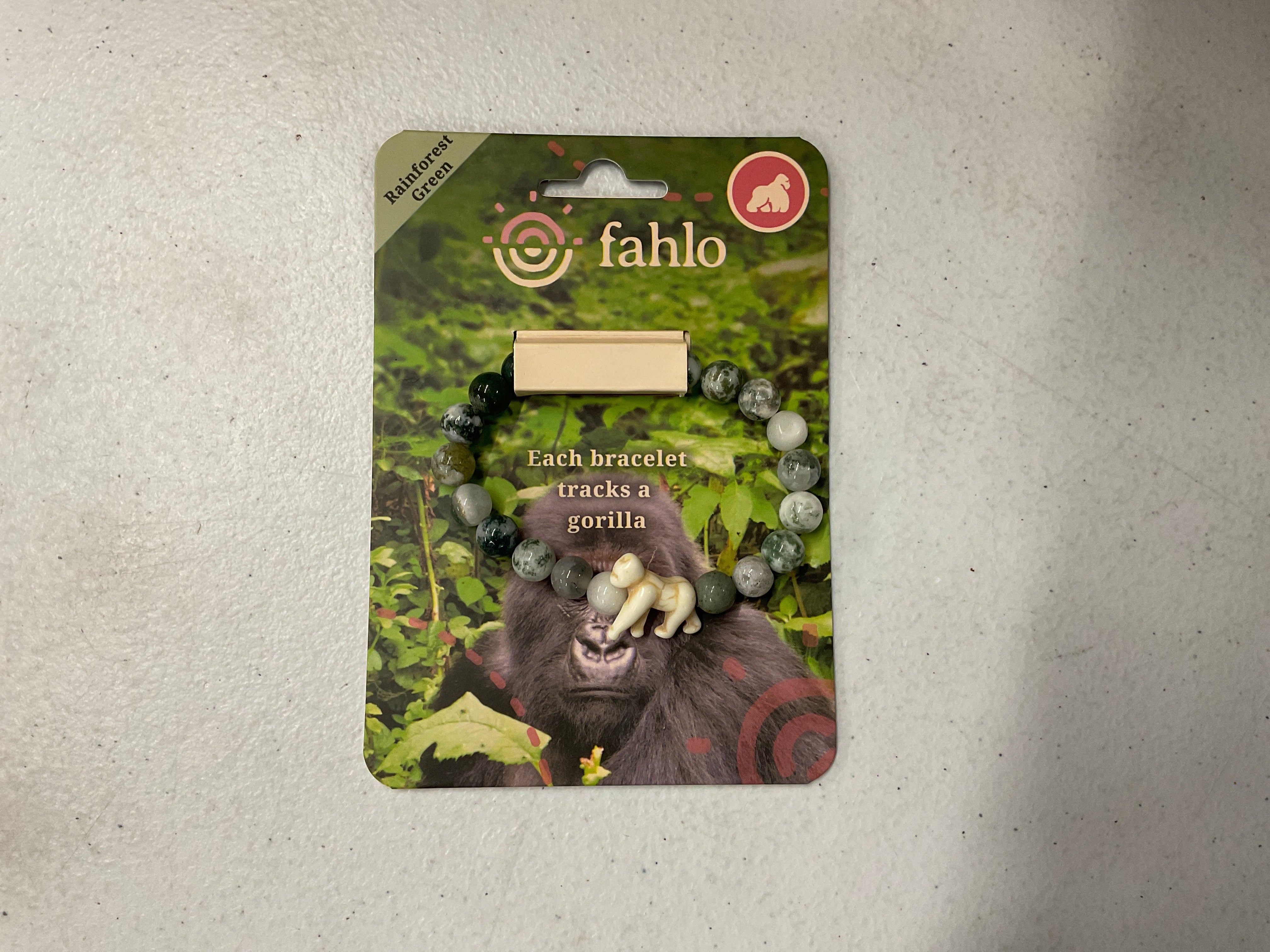 Gorilla tracking bracelet by Fahlo