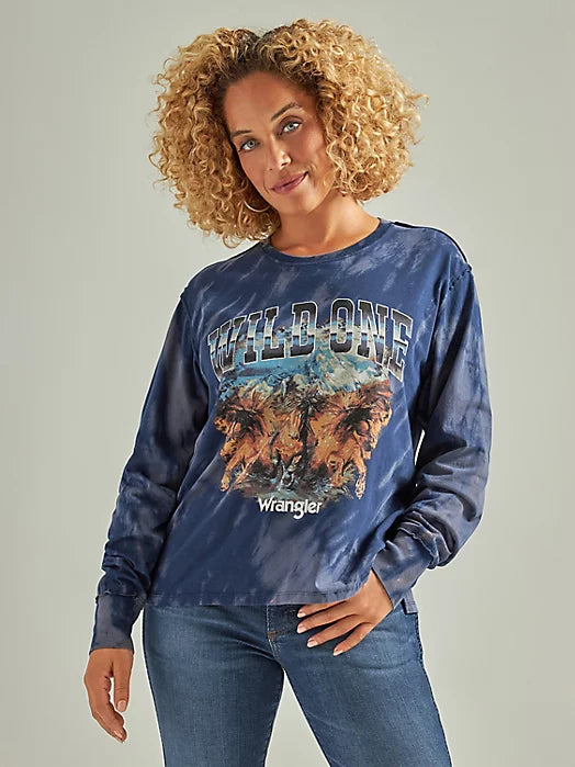 Women's Wrangler Graphic Long Sleeve Relaxed Tee