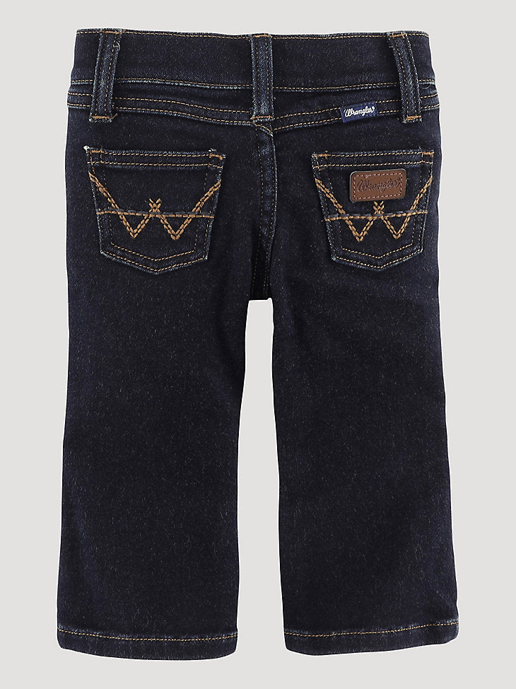 Little Boy's Stitched Pocket Bootcut Jean in Grassway by Wrangler