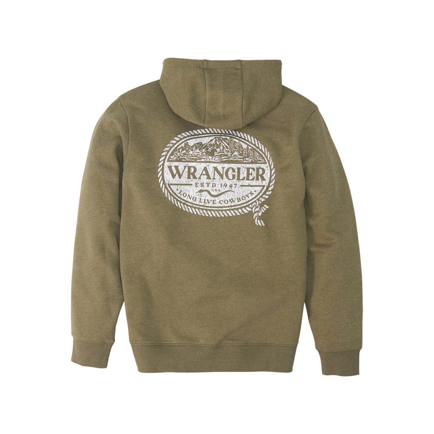 Wrangler Mens Olive Hoodie