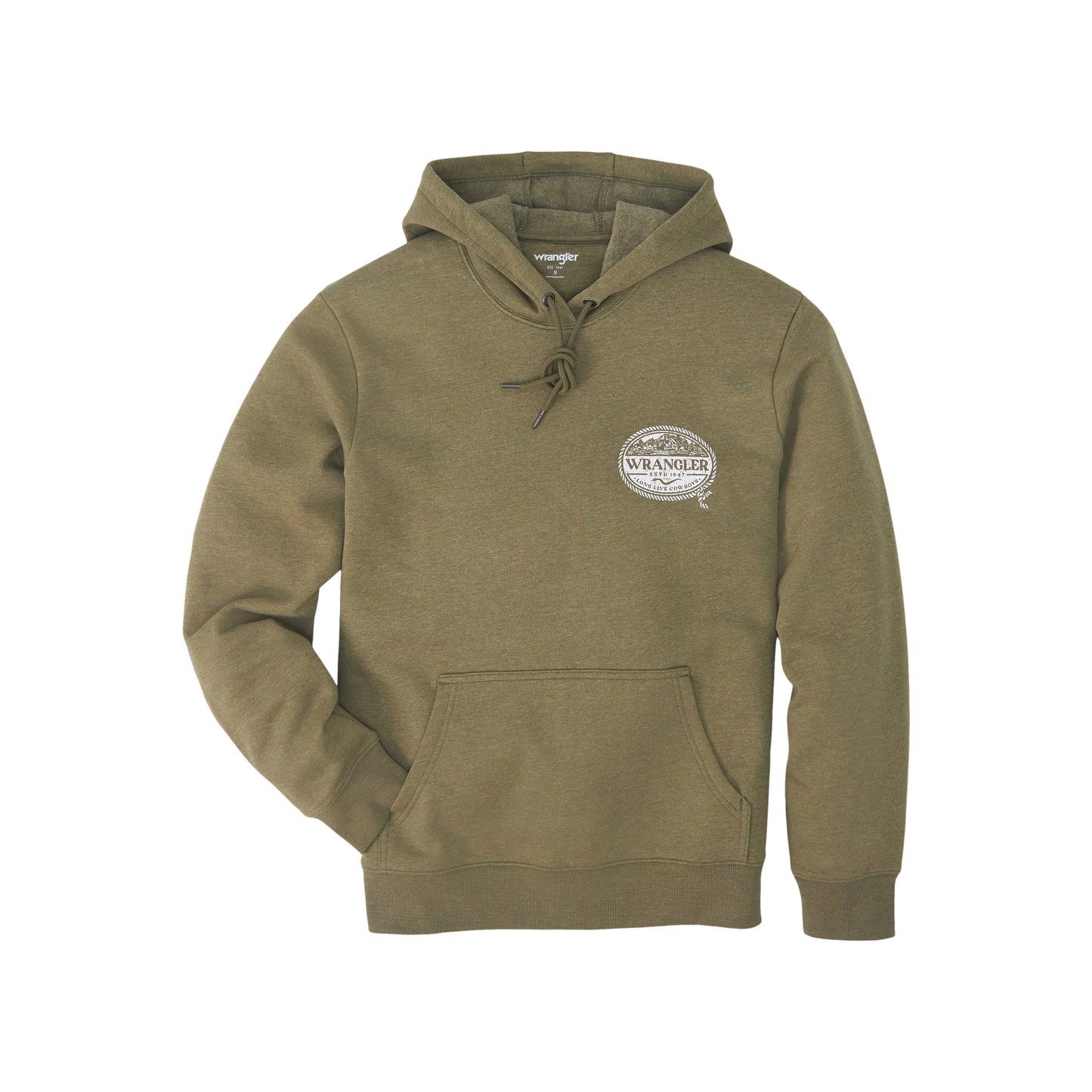 Wrangler Mens Olive Hoodie