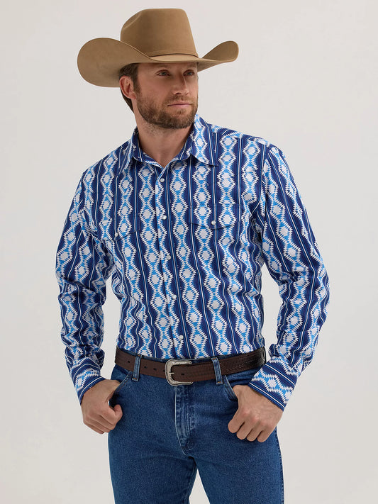 Men's Checotah Long Sleeve Western Snap Printed Shirt