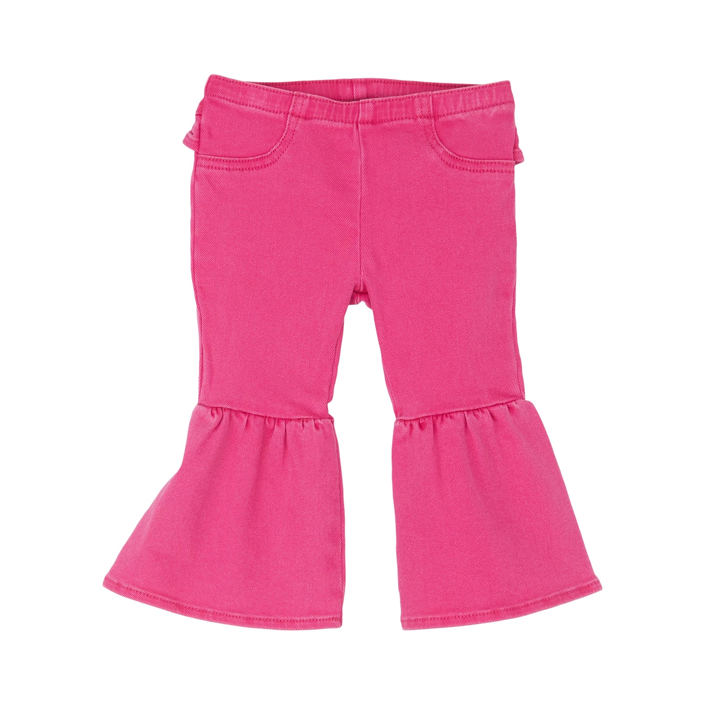 LITTLE GIRL'S VIBRANT RUFFLE LEG FLARE JEAN