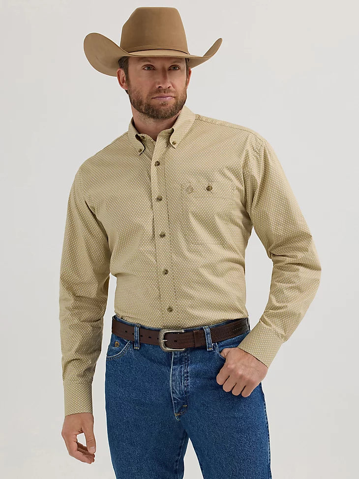 Wrangler® George Strait™ Long Sleeve Button Down One Pocket Shirt