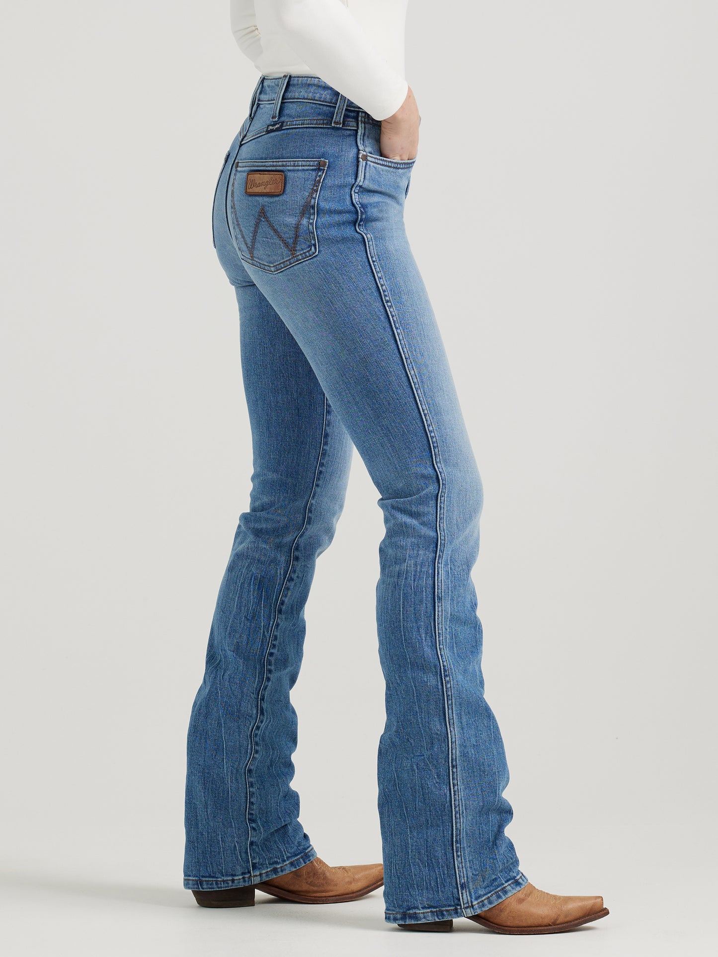 Womens Retro Bailey High Rise Bootcut Jean