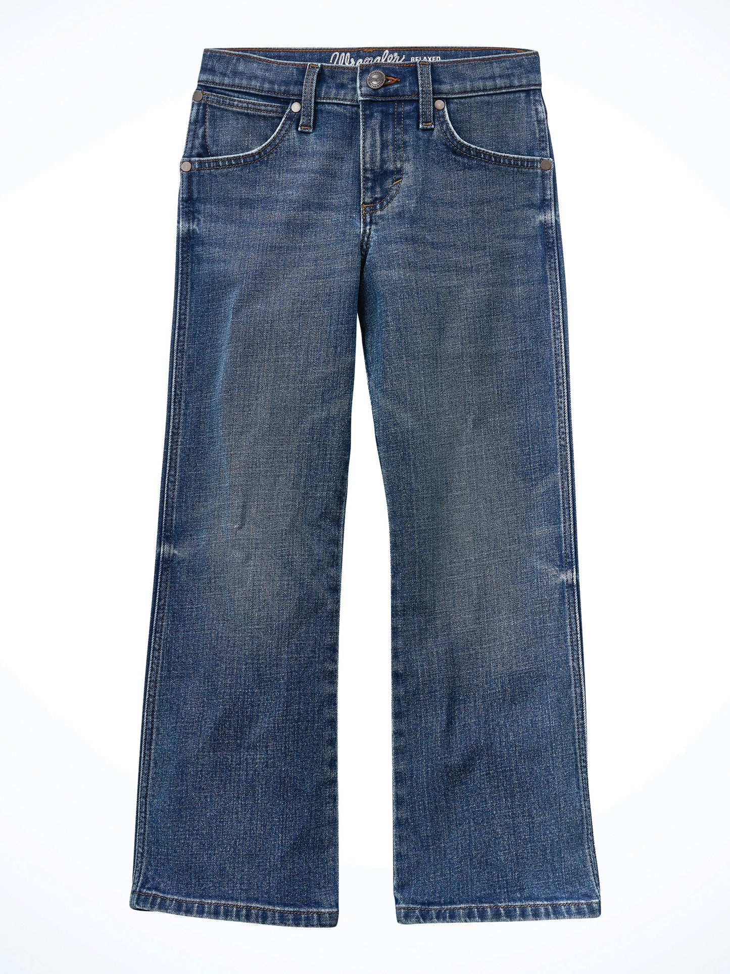 Wrangler Retro Boys' Medium Wash Relaxed Bootcut Stretch Denim Jeans