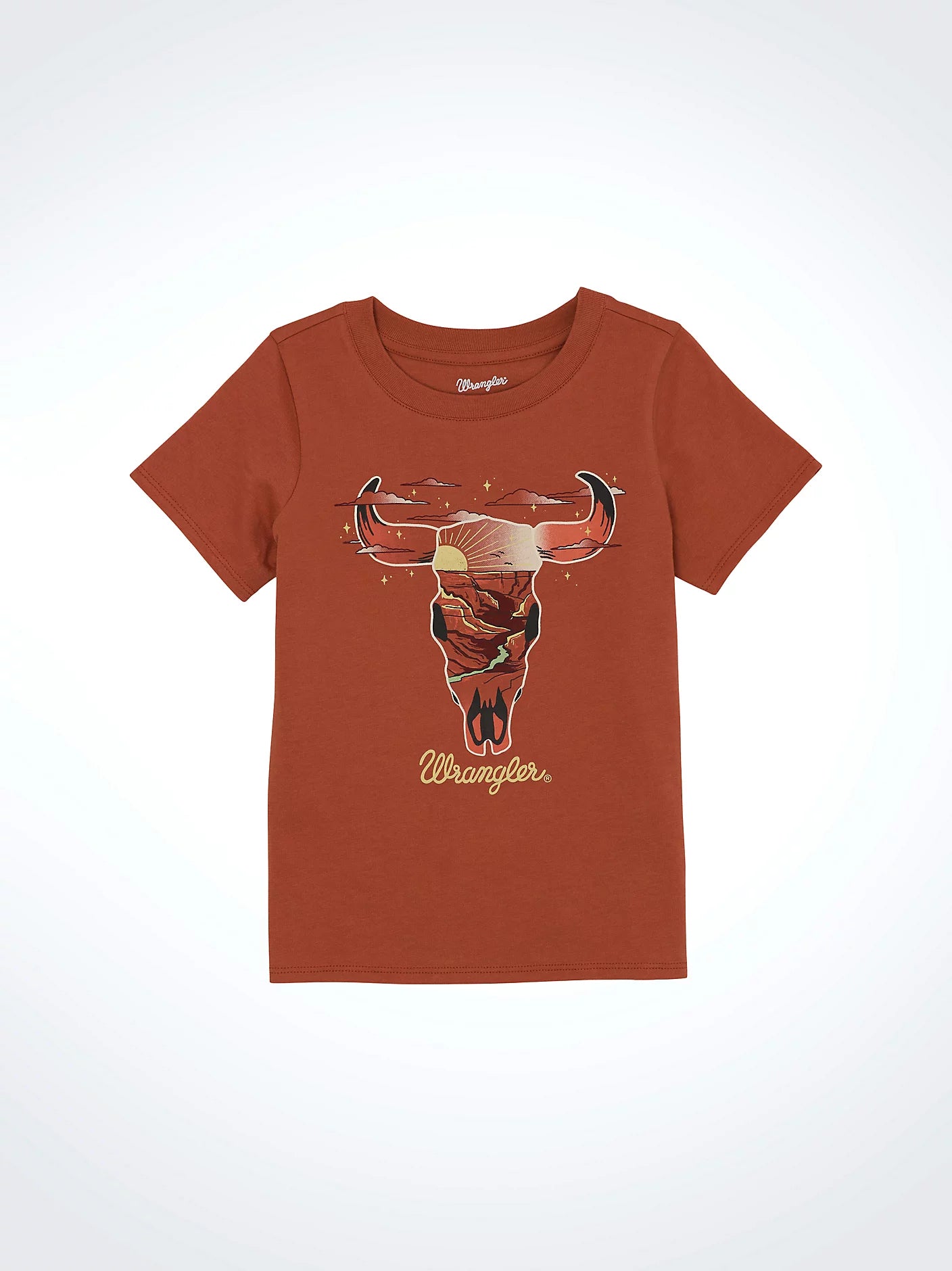 Wrangler Girls Rust Western Graphic Tee