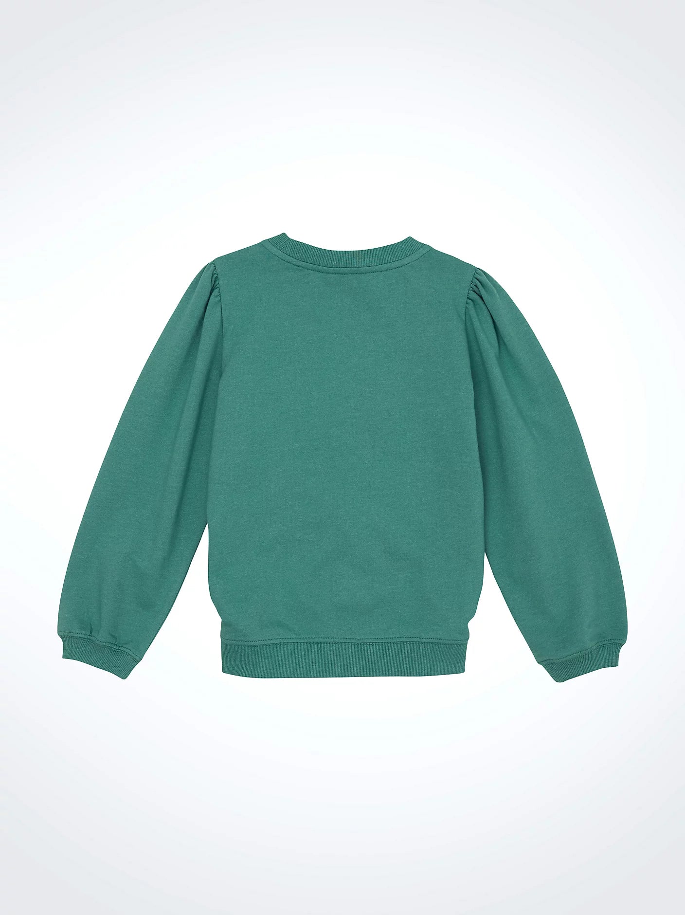 Wrangler Girl's Teal Graphic Puff Sleeve Pullover