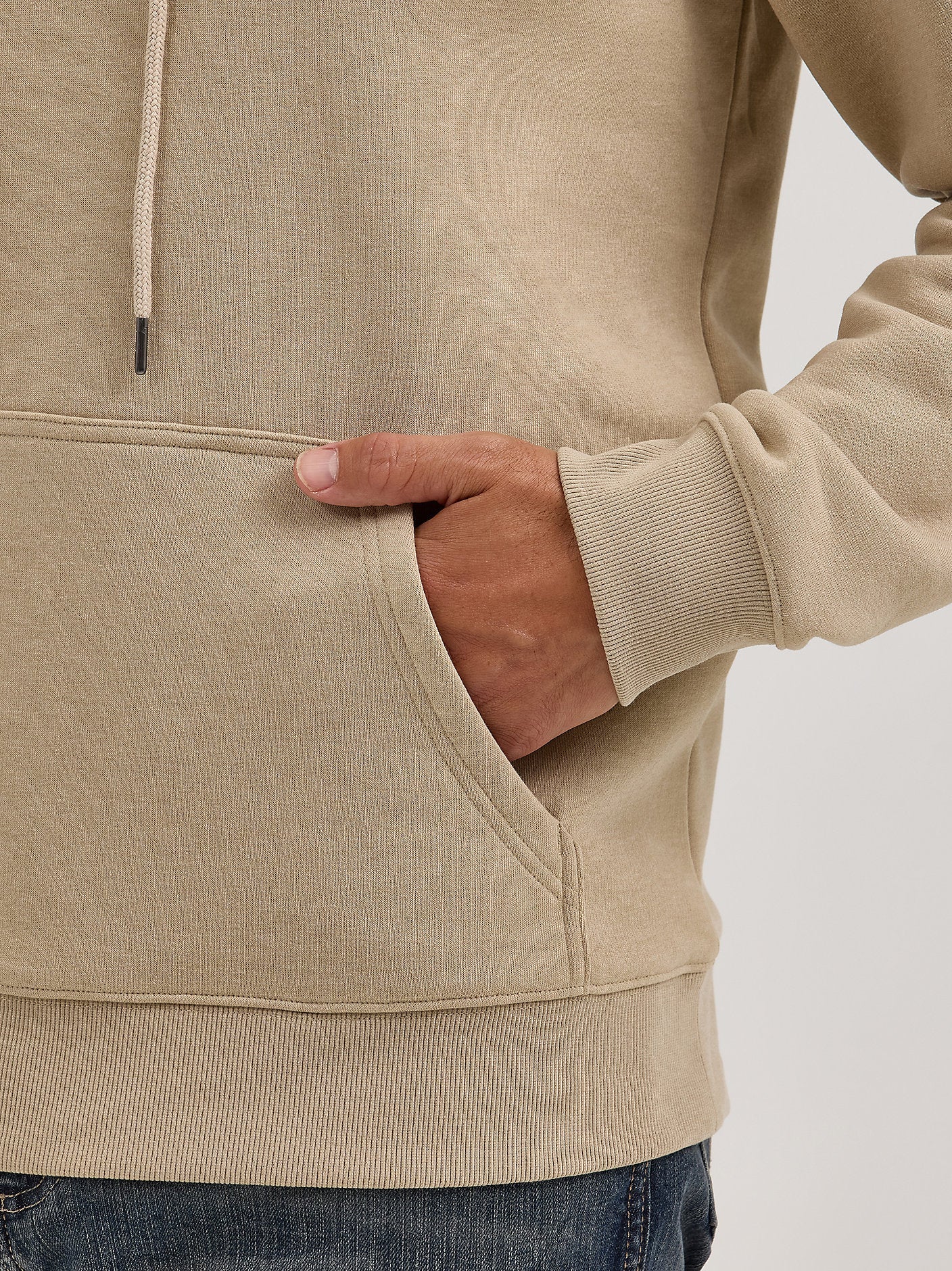 Wrangler Men's Trench Coat Classic Logo Hoodie