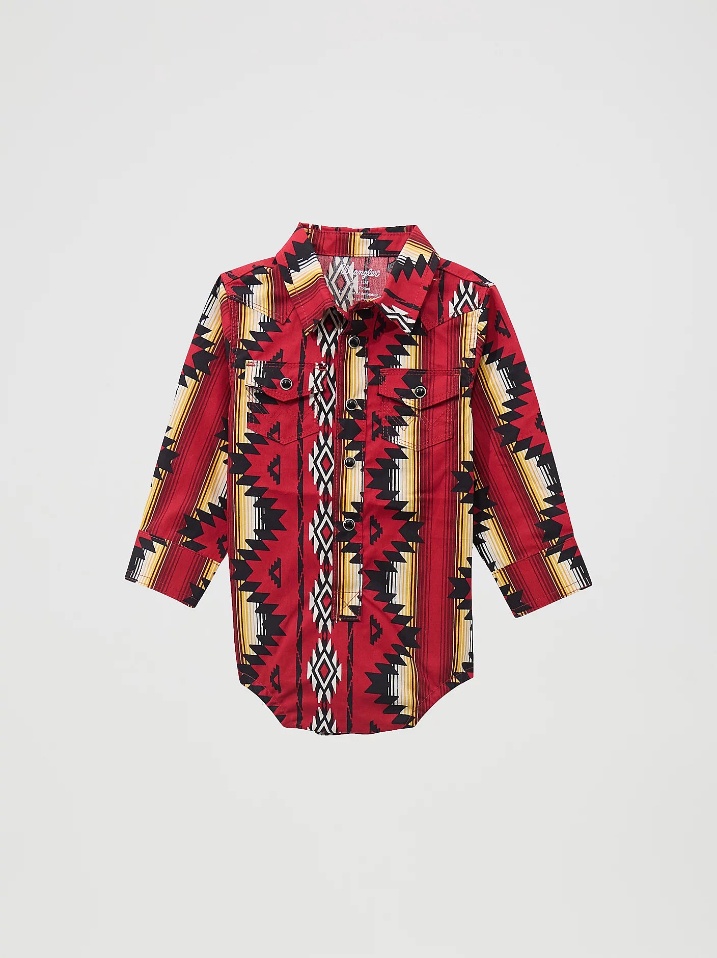 Baby Boy's Checotah Firey Red Western Snap Bodysuit