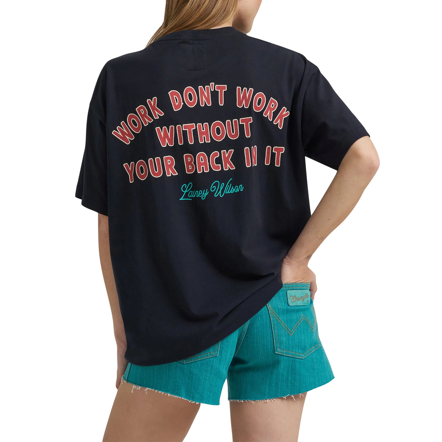 Wrangler X Lainey Wilson Ladies Rider Black Tee